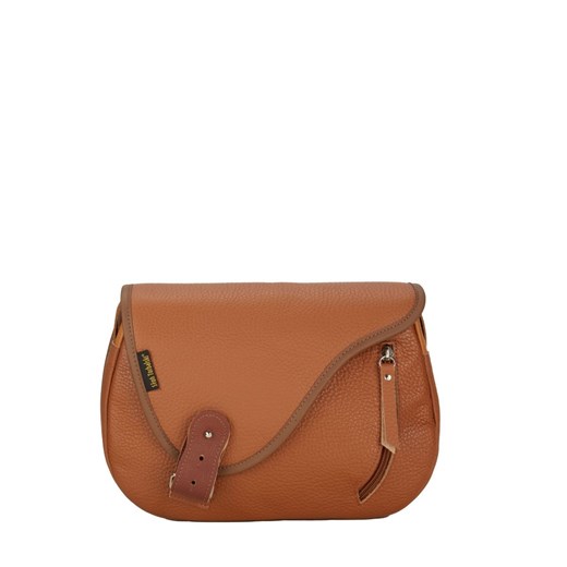 brązowa torebka damska skórzana listonoszka na ramię  Mouse ze sklepu Słoń Torbalski w kategorii Listonoszki - zdjęcie 186319600