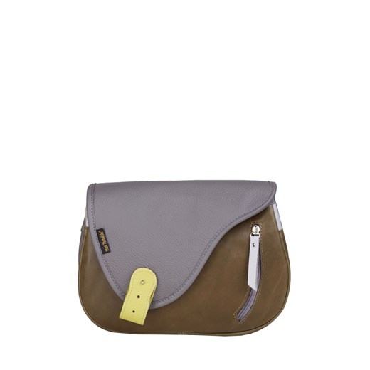 zielona torebka damska skórzana listonoszka na ramię Mouse ze sklepu Słoń Torbalski w kategorii Listonoszki - zdjęcie 186319601