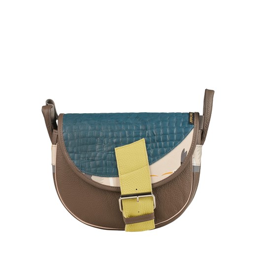 brązowa damska torebka listonoszka skórzana na ramię Freshman Mini ze sklepu Słoń Torbalski w kategorii Listonoszki - zdjęcie 186319620