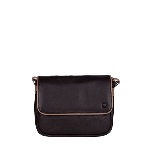 Brązowo beżowa torebka skórzana  DANA Słoń Torbalski 24x18x8cm Słoń Torbalski wyprzedaż