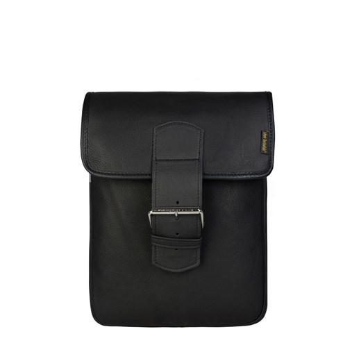 czarna torebka skórzana listonoszka na ramię Lecture ze sklepu Słoń Torbalski w kategorii Listonoszki - zdjęcie 186319684