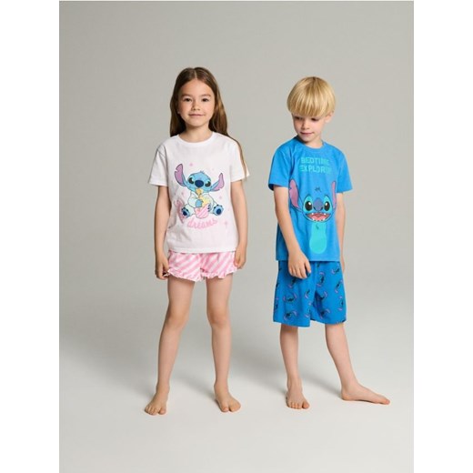 Sinsay - Piżama dwuczęściowa Stitch - biały Sinsay 116 (5-6 l) Sinsay