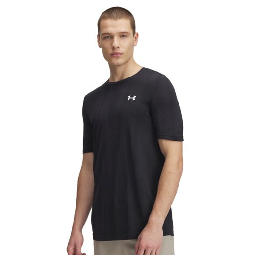 Męska koszulka treningowa Under Armour Vanish Seamless Novelty SS - czarna ze sklepu Sportstylestory.com w kategorii T-shirty męskie - zdjęcie 186321160