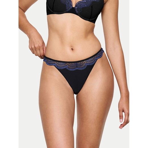 Triumph Stringi Comfort Glam 10224956 Czarny ze sklepu MODIVO w kategorii Majtki damskie - zdjęcie 186323063