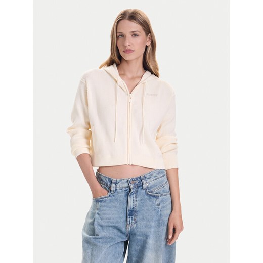 Guess Kardigan V5BR05 Z3JD2 Beżowy Regular Fit ze sklepu MODIVO w kategorii Swetry damskie - zdjęcie 186323073