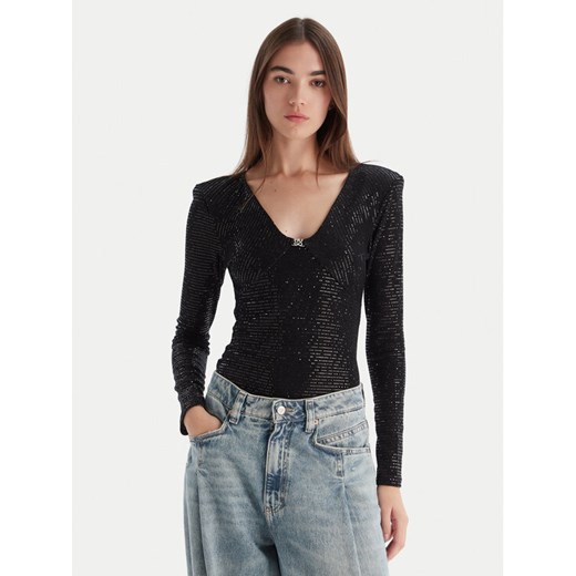 HUGO Body Dammery 50546238 Czarny Slim Fit ze sklepu MODIVO w kategorii Bluzki damskie - zdjęcie 186323093