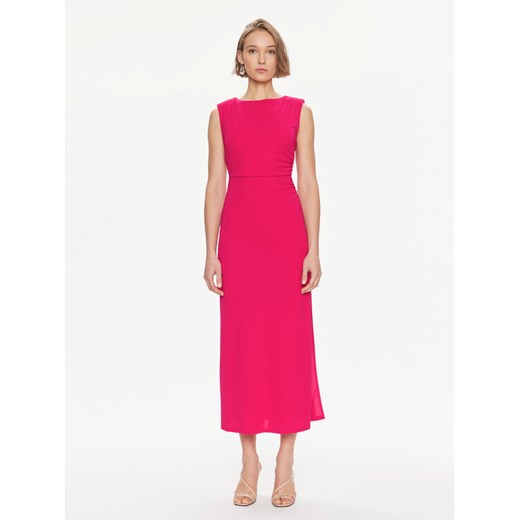 TWINSET Sukienka koktajlowa 241TE2057 Różowy Regular Fit ze sklepu MODIVO w kategorii Sukienki - zdjęcie 186323143