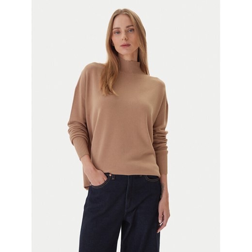 Kontatto Sweter 3M0822C Beżowy Relaxed Fit ze sklepu MODIVO w kategorii Swetry damskie - zdjęcie 186323484