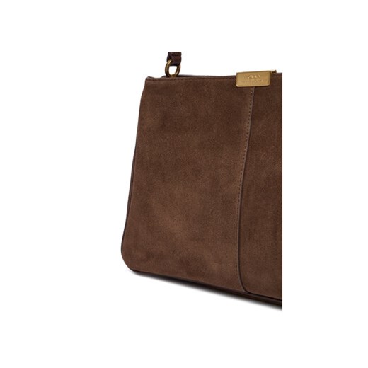 Tommy Hilfiger Torebka Casual Leather Shoulder Bag Sued AW0AW18201 Brązowy Tommy Hilfiger OS MODIVO