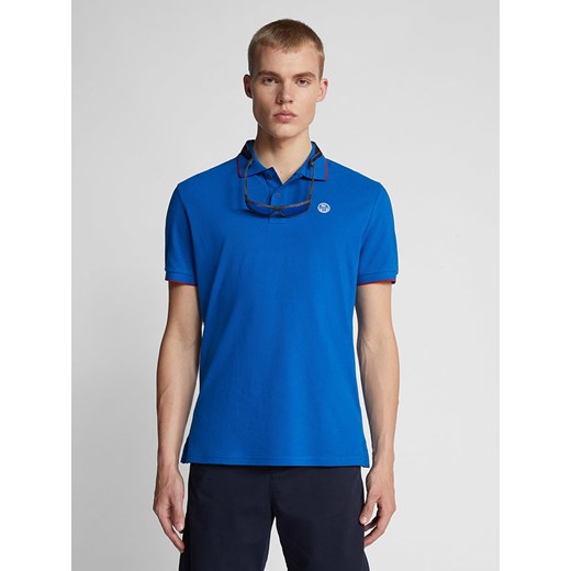 North Sails Koszulka polo w kolorze niebieskim ze sklepu Limango Polska w kategorii T-shirty męskie - zdjęcie 186326133