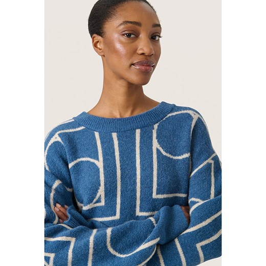 Soaked in Luxury Sweter w kolorze niebieskim Soaked In Luxury XL okazja Limango Polska