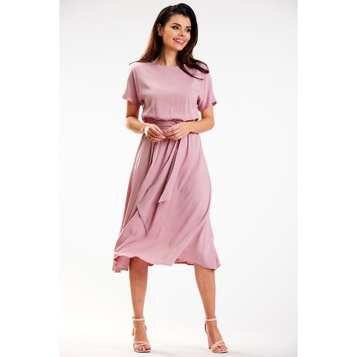 Awama Sukienka w kolorze jasnoróżowym - id: 17635751 - marki AWAMA - 186326812 Awama Sukienka w kolorze jasnoróżowym ze sklepu Limango Polska w kategorii Sukienki - zdjęcie 186326812