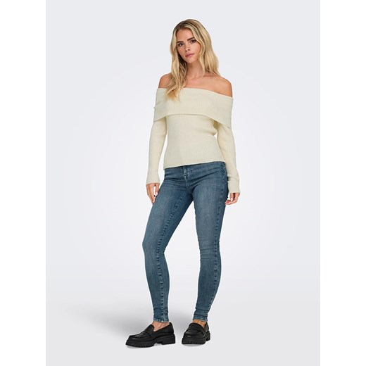 ONLY Sweter w kolorze kremowym XL promocyjna cena Limango Polska