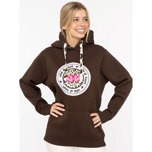 Zwillingsherz Bluza &quot;Kelly&quot; w kolorze brązowym ze sklepu Limango Polska w kategorii Bluzy damskie - zdjęcie 186327022