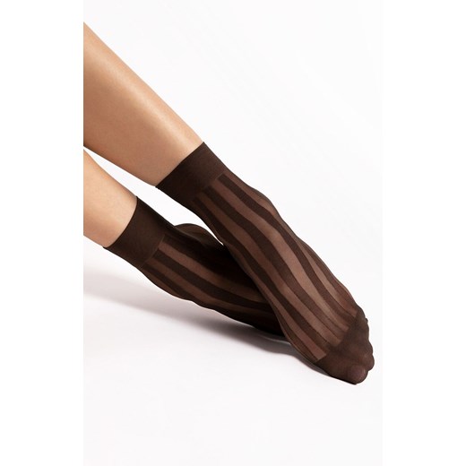Cienkie skarpetki damskie rajstopowe mocca VIBE 20 DEN, Kolor mocca, Rozmiar uniwersalny, Fiore ze sklepu Intymna w kategorii Skarpetki damskie - zdjęcie 186327371