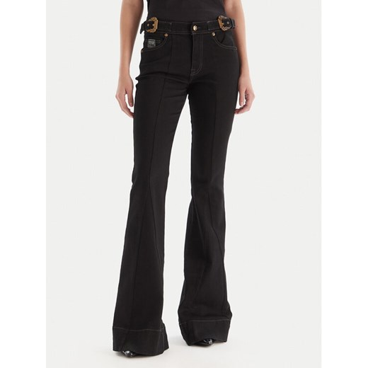 Versace Jeans Couture Jeansy 79HAB503 DW040 Czarny Flare Fit ze sklepu MODIVO w kategorii Jeansy damskie - zdjęcie 186329302