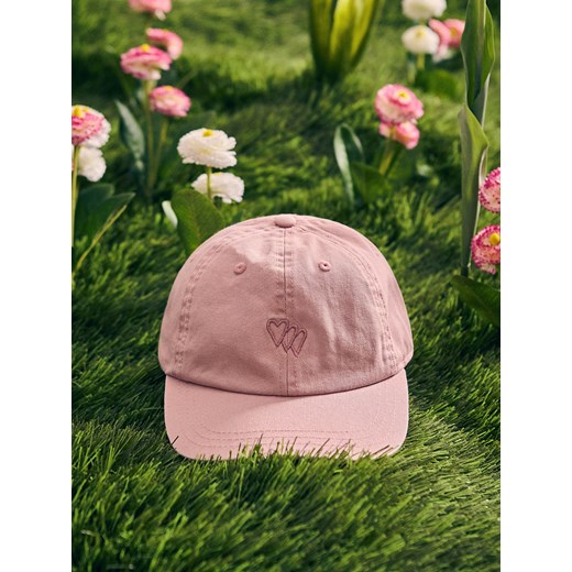 Reserved - Czapka z daszkiem - pastelowy róż ze sklepu Reserved w kategorii Czapki dziecięce - zdjęcie 186330681