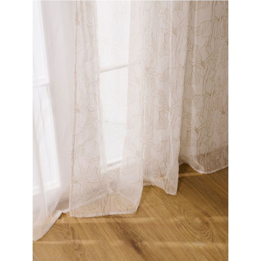 Sinsay - Delikatna zasłona w roślinny wzór - biały ze sklepu Sinsay w kategorii Zasłony - zdjęcie 186331511