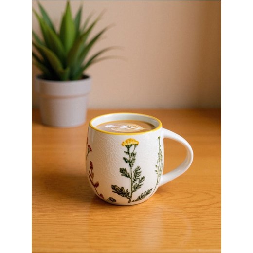 Sinsay - Kubek z kwiatowym wzorem - wielobarwny ze sklepu Sinsay w kategorii Kubki - zdjęcie 186331524