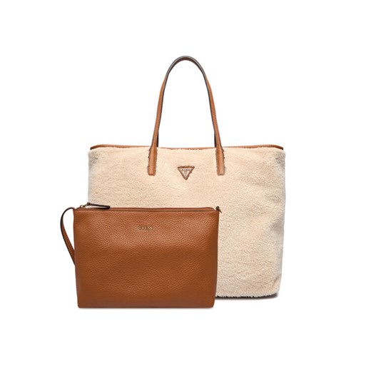Torebka Guess Victoria HWWG95 14290 Écru ze sklepu eobuwie.pl w kategorii Torby Shopper bag - zdjęcie 186331580