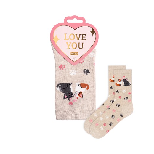 Skarpetki Love You ze sklepu Sklep SOXO w kategorii Skarpetki damskie - zdjęcie 186332430