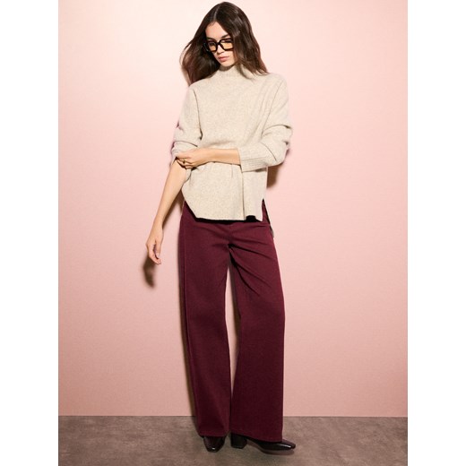 Mohito - Jeansy wide leg - mahoń ze sklepu Mohito w kategorii Jeansy damskie - zdjęcie 186332732