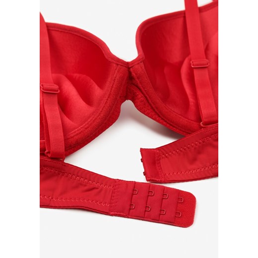 Czerwony Biustonosz z Aplikacją z Cyrkonii Abantia Renee 105C renee.pl