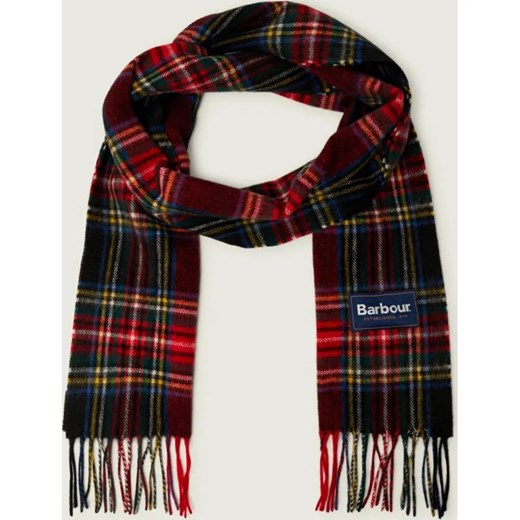 Barbour Wełniany szal New Check | z dodatkiem kaszmiru Barbour OS Gomez Fashion Store