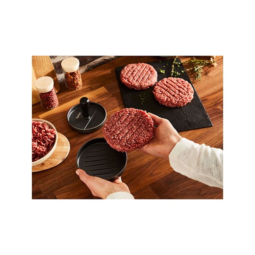Tefal Praska w kolorze szarym do hamburgerów - Ø 12 cm Tefal onesize promocja Limango Polska