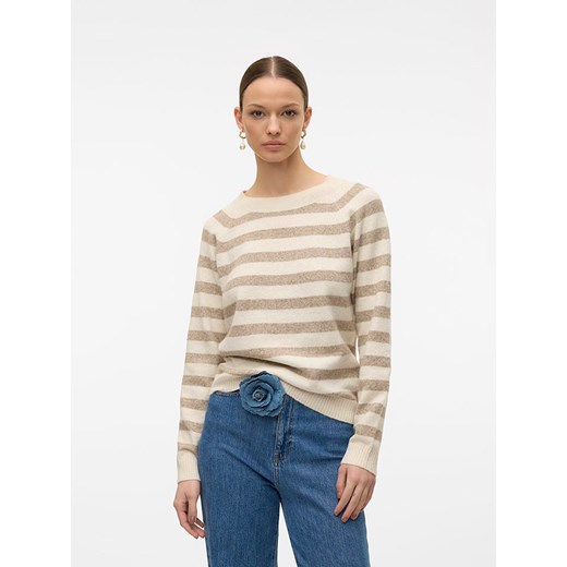 Vero Moda Sweter w kolorze beżowym ze sklepu Limango Polska w kategorii Swetry damskie - zdjęcie 186335694