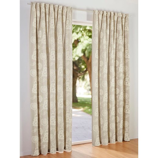 heine home Zasłona dekoracyjna w kolorze beżowym ze sklepu Limango Polska w kategorii Tekstylia - zdjęcie 186335863