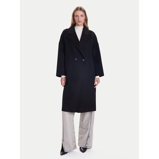 ViCOLO Płaszcz wełniany TF0003 Czarny Regular Fit ze sklepu MODIVO w kategorii Płaszcze damskie - zdjęcie 186338731