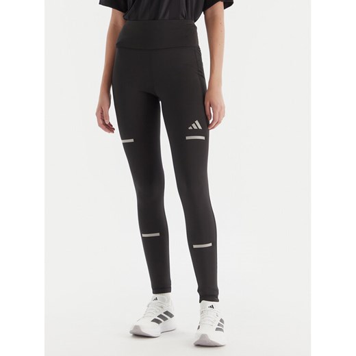 adidas Legginsy Running Climawarm JP3846 Czarny Slim Fit ze sklepu MODIVO w kategorii Spodnie damskie - zdjęcie 186338762