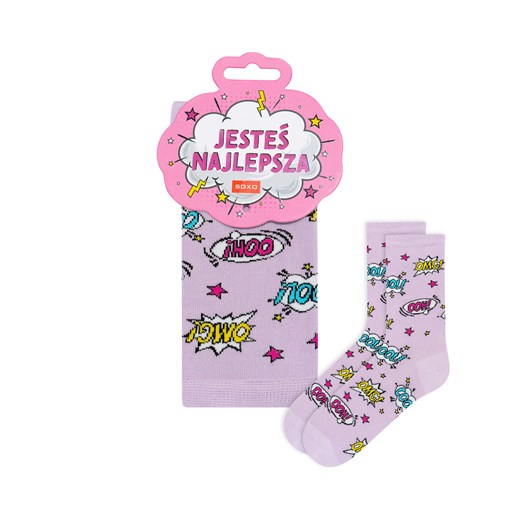 Skarpetki Jesteś Najlepsza ze sklepu Sklep SOXO w kategorii Skarpetki damskie - zdjęcie 186339261