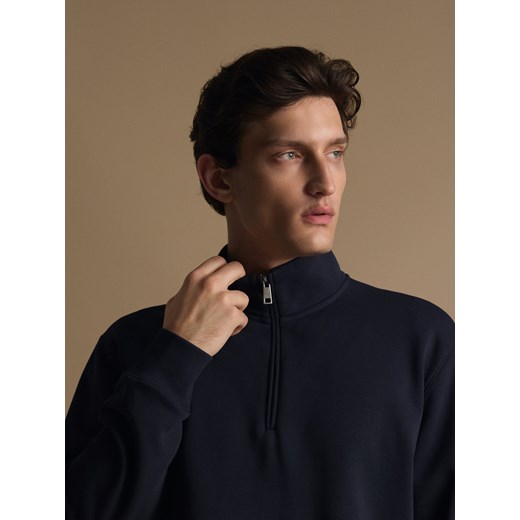 Reserved - Bluza ze stójką - granatowy ze sklepu Reserved w kategorii Bluzy męskie - zdjęcie 186339693