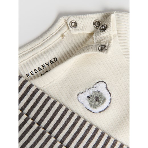 Reserved - Bawełniany komplet - złamana biel Reserved 74 (6-9 m.) Reserved