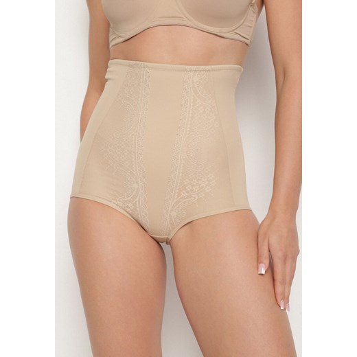 Beżowe Modelujące Majtki Zelatila ze sklepu born2be.pl w kategorii Bielizna wyszczuplająca - zdjęcie 186340433