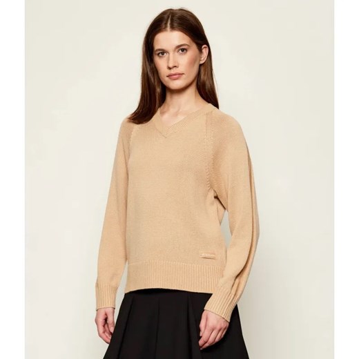 Armani Exchange Sweter | Regular Fit | z dodatkiem wełny ze sklepu Gomez Fashion Store w kategorii Swetry damskie - zdjęcie 186340523
