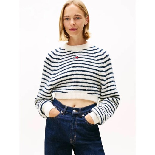 Tommy Jeans Sweter | Cropped Fit | z dodatkiem wełny ze sklepu Gomez Fashion Store w kategorii Swetry damskie - zdjęcie 186340524
