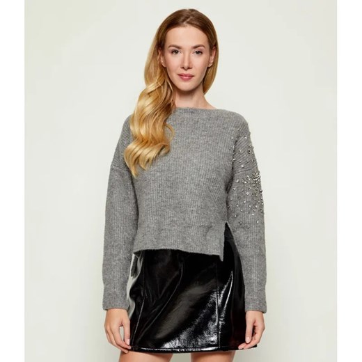 Liu Jo Sweter | Loose fit | z dodatkiem wełny ze sklepu Gomez Fashion Store w kategorii Swetry damskie - zdjęcie 186340580