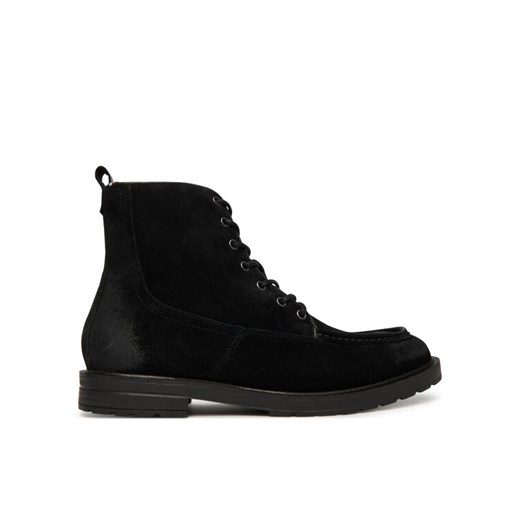Trzewiki Tommy Hilfiger Cleated W Moc FM0FM05599 Czarny ze sklepu eobuwie.pl w kategorii Buty zimowe męskie - zdjęcie 186341682