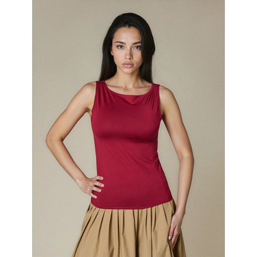 Sinsay - Koszulka na ramiączkach - fioletowy Sinsay M Sinsay