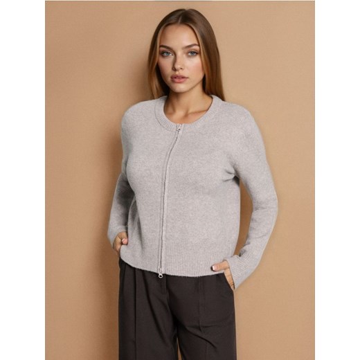 Sinsay - Sweter na zamek - brązowy ze sklepu Sinsay w kategorii Swetry damskie - zdjęcie 186342983