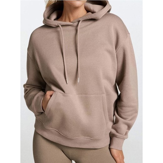Sinsay - Bluza z kapturem - brązowy ze sklepu Sinsay w kategorii Bluzy damskie - zdjęcie 186343063