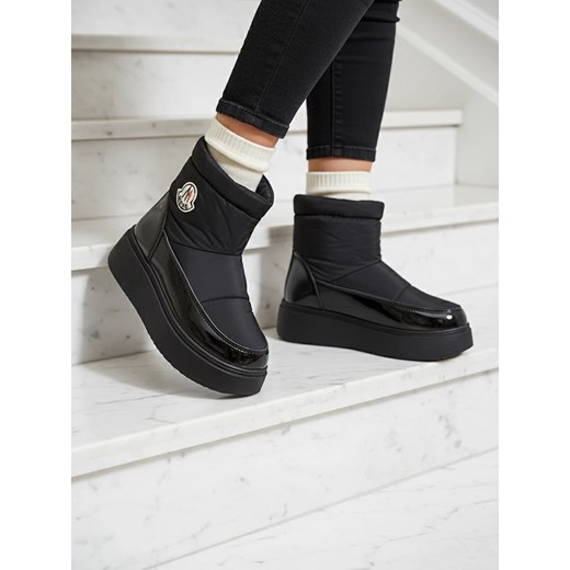 Royalfashion Wsuwane śniegowce damskie w czarnym kolorze Ademra ze sklepu royalfashion.pl w kategorii Śniegowce damskie - zdjęcie 186343242