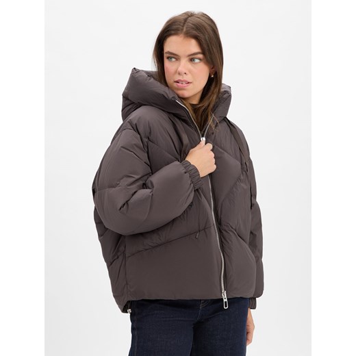 DUNO Damska kurtka puchowa - Peggie Kobiety Puch czekoladowy jednolity ze sklepu vangraaf w kategorii Kurtki damskie - zdjęcie 186343394