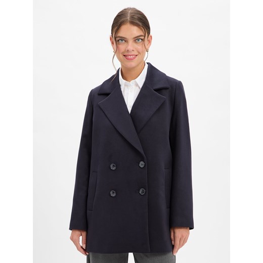 More & More Marynarka damska Kobiety Sztuczne włókno granatowy jednolity ze sklepu vangraaf w kategorii Kurtki damskie - zdjęcie 186343411
