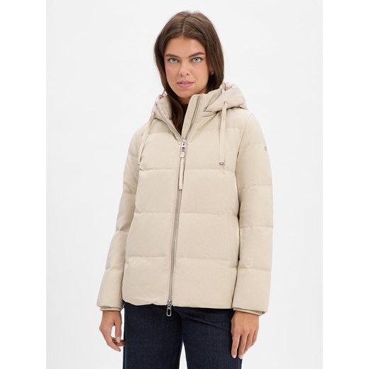 DUNO Damska kurtka puchowa - Lottie Soraga Kobiety Sztuczne włókno beżowy marmurkowy ze sklepu vangraaf w kategorii Kurtki damskie - zdjęcie 186343414