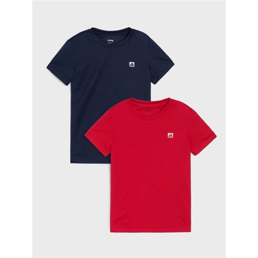 Sinsay - Koszulki 2 pack Active - czerwony ze sklepu Sinsay w kategorii T-shirty chłopięce - zdjęcie 186344214