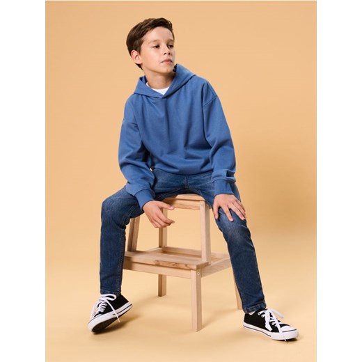 Sinsay - Jeansy slim fit - granatowy ze sklepu Sinsay w kategorii Spodnie chłopięce - zdjęcie 186344234